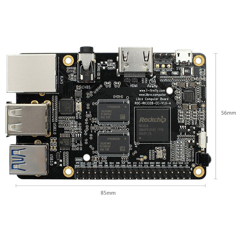 RK3328 SOC Naka-embed na Lupon